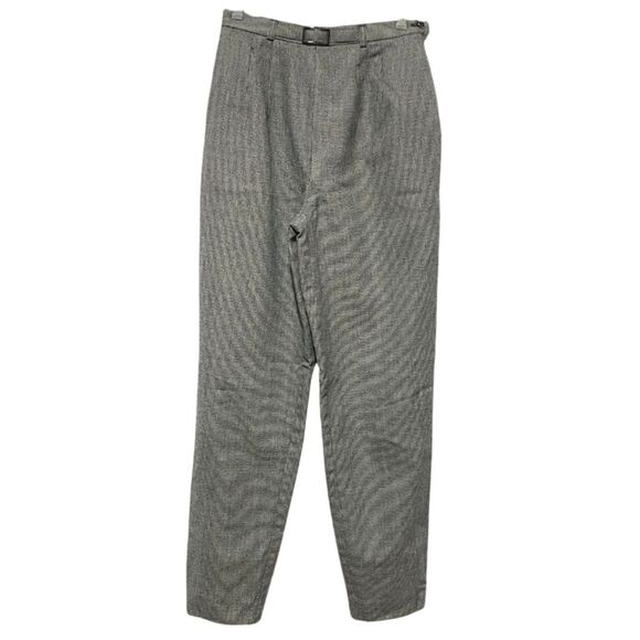 Vintage Harve Benard Wool Houndstooth High Rise Preppy Trousers Pants Size 4 - Picture 14 of 16